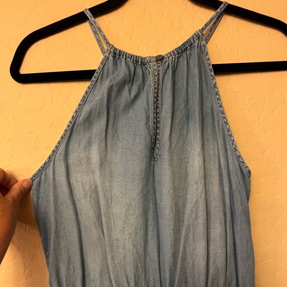 Mossimo Supply Co. Lightweight Denim-like Shorts Romper - Picture 11 of 14